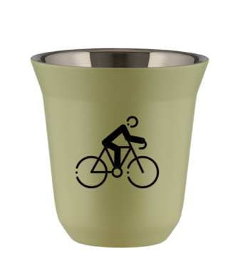 Tasse 150 ml PISTACHE "Cyclisme 3 (noir)" Tasse 150 ml PISTACHE "Cyclisme 3 (noir)"