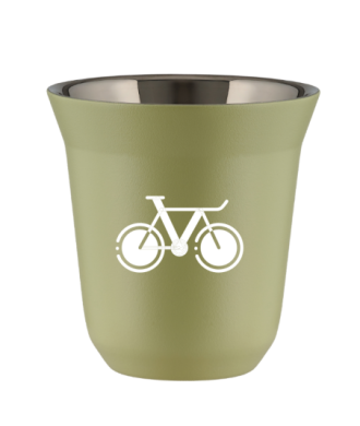Tasse 150 ml PISTACHE "Vélo 1 (blanc)" Tasse 150 ml PISTACHE "Vélo 1 (blanc)"