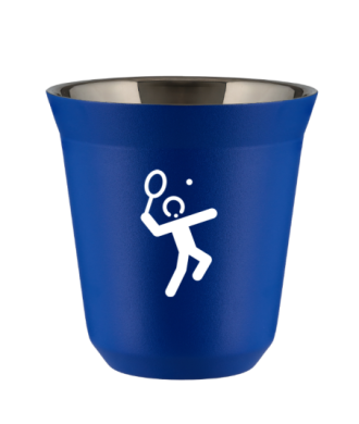 Tasse 150 ml BLEU "Tennis 2 (blanc)" Tasse 150 ml BLEU "Tennis 2 (blanc)"