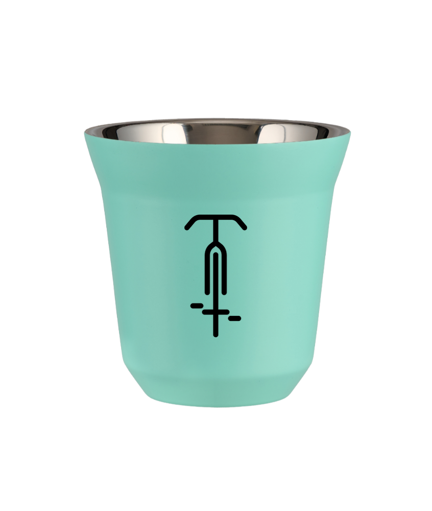 Tasse 80 ml TURQUOISE "Cyclisme 1"