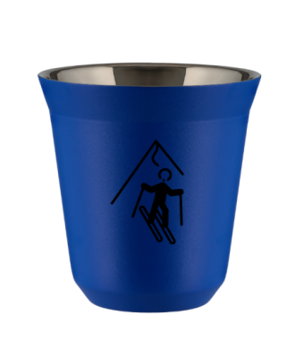 Tasse 150 ml BLEU "Ski (noir)" Tasse 150 ml BLEU "Ski (noir)"