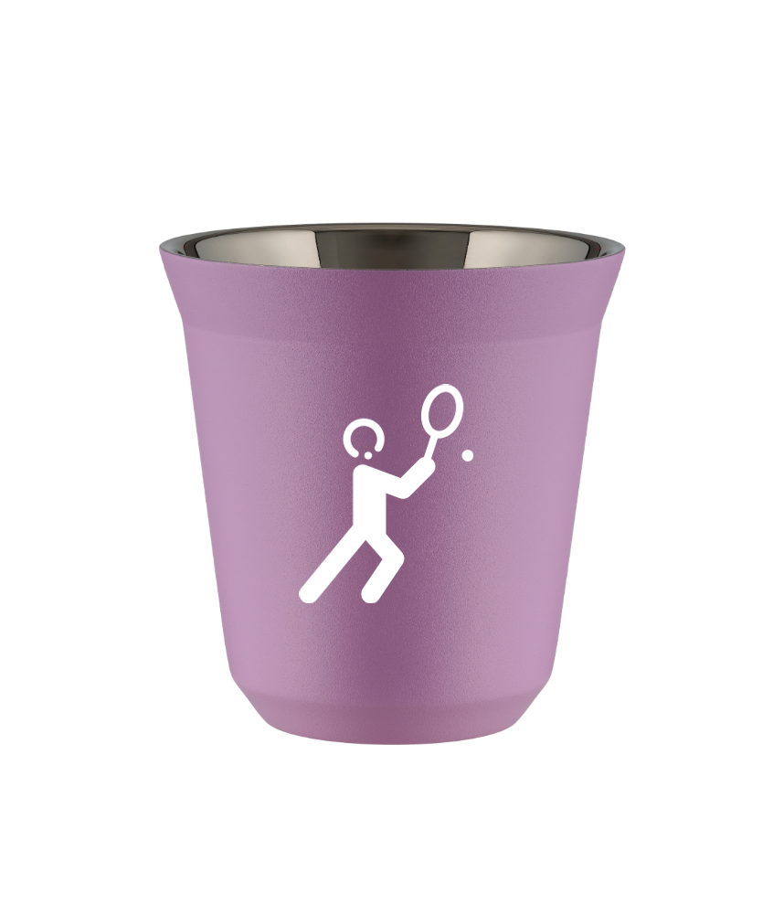 Tasse 150 ml LILAS "Tennis 1 (blanc)" Tasse 150 ml LILAS "Tennis 1 (blanc)"