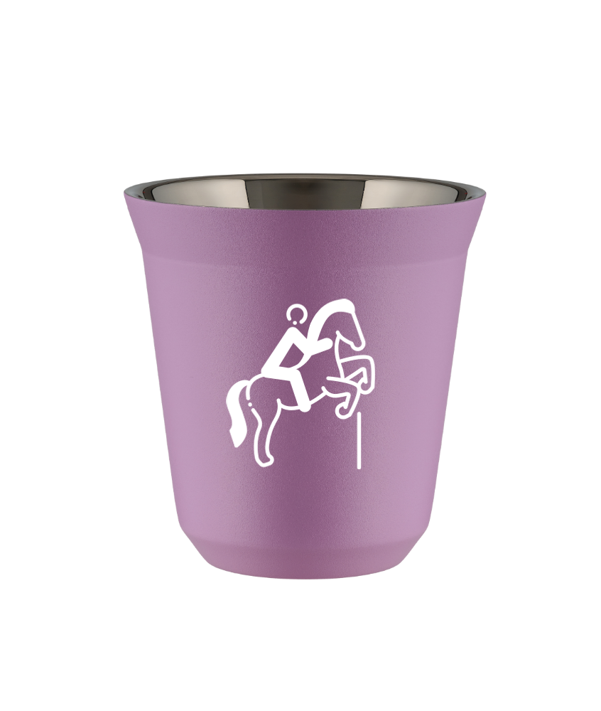 Tasse 150 ml LILAS "Équitation 1 (blanc)" Tasse 150 ml LILAS "Équitation 1 (blanc)"