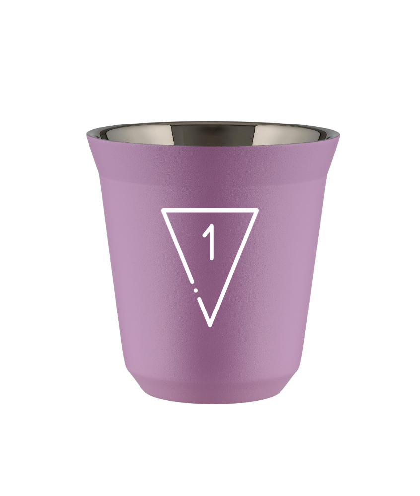 Tasse 150 ml LILAS "1 (blanc)"