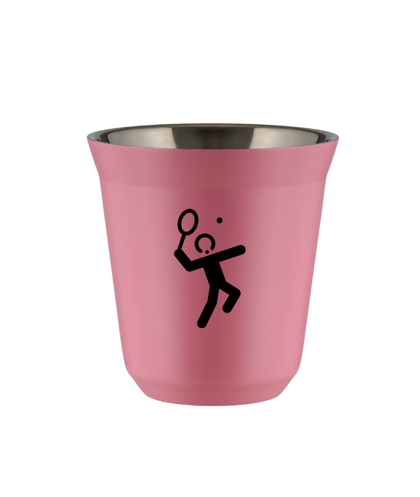 Tasse 150 ml ROSE "Tennis 2 (noir)" Tasse 150 ml ROSE "Tennis 2 (noir)"