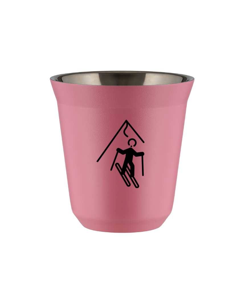Tasse 150 ml ROSE "Ski (noir)"