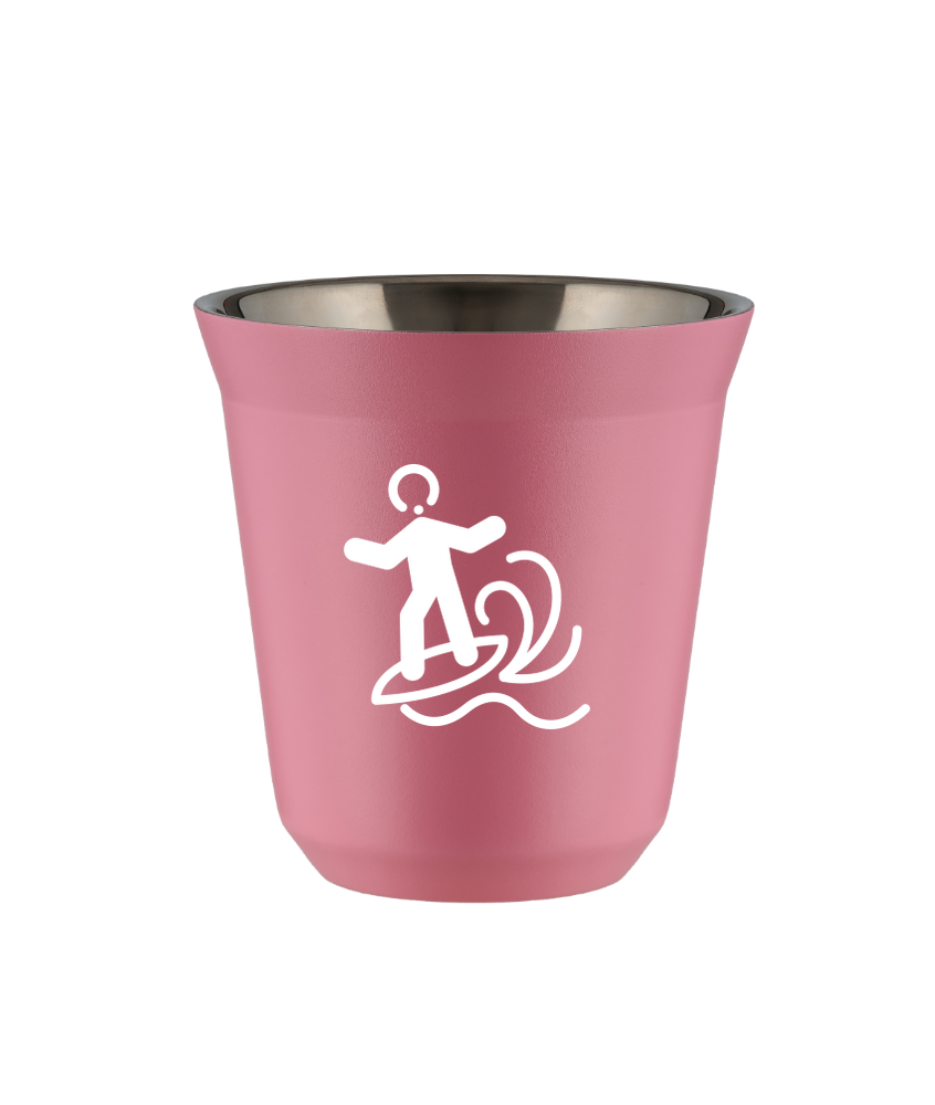 Tasse 150 ml ROSE "Planche à voile (blanc)"