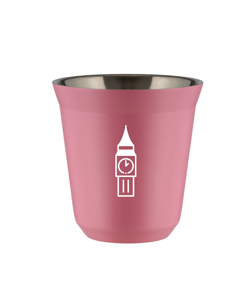 Tasse 150 ml ROSE "BIG BEN (blanc)"