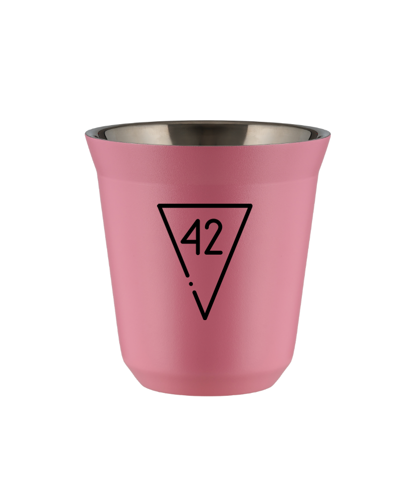 Tasse 150 ml ROSE "42 (noir)" Tasse 150 ml ROSE "42 (noir)"