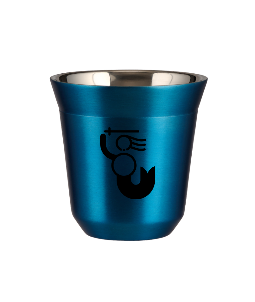 Tasse 240 ml BLEU MÉTALLIQUE "WARSZAWSKA SYRENKA" Tasse 240 ml BLEU MÉTALLIQUE "WARSZAWSKA SYRENKA"