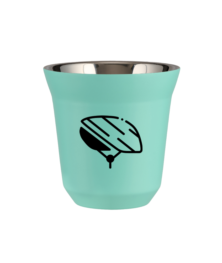 Tasse 80 ml TURQUOISE "Casque"