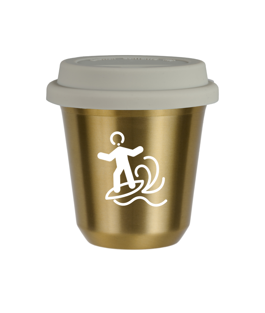 Tasse 240 ml OR "Planche à voile (blanc)", avec couvercle blanc Tasse 240 ml OR "Planche à voile (blanc)", avec couvercle blanc