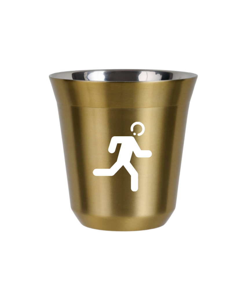 Tasse 240 ml OR "Coureur (blanc)"