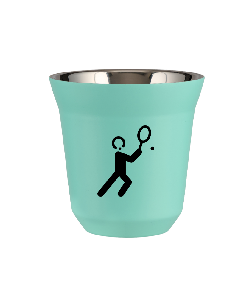 Tasse 240 ml TURQUOISE "Tennis 1"