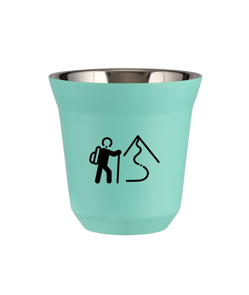 Tasse 240 ml TURQUOISE "Escalade 2 (noir)" Tasse 240 ml TURQUOISE "Escalade 2 (noir)"