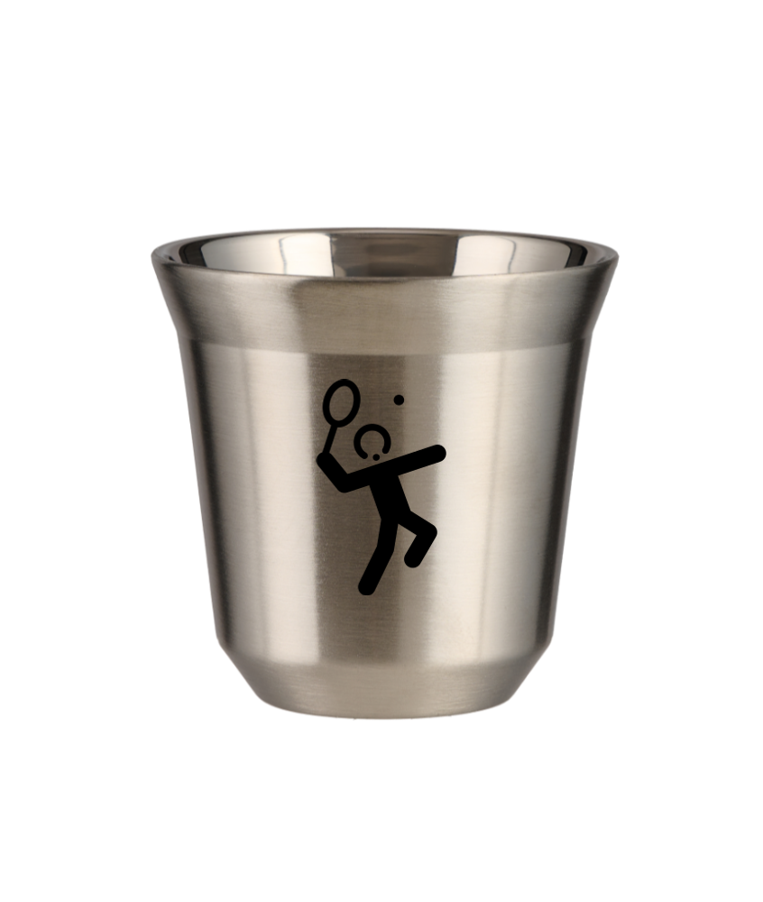 Tasse 80 ml ARGENT "Tennis 2"