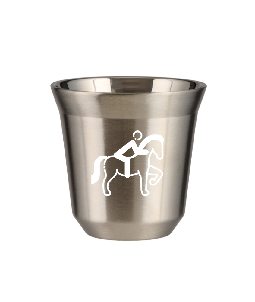 Tasse 240 ml ARGENT "Équitation 2 (blanc)" Tasse 240 ml ARGENT "Équitation 2 (blanc)"