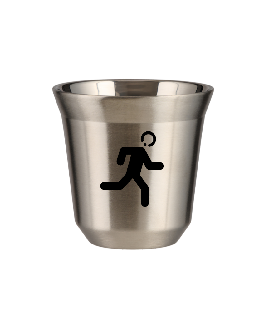 Tasse 240 ml ARGENT "Coureur (noir)" Tasse 240 ml ARGENT "Coureur (noir)"