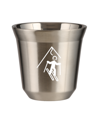 Tasse 80 ml ARGENT "Ski (blanc)" Tasse 80 ml ARGENT "Ski (blanc)"
