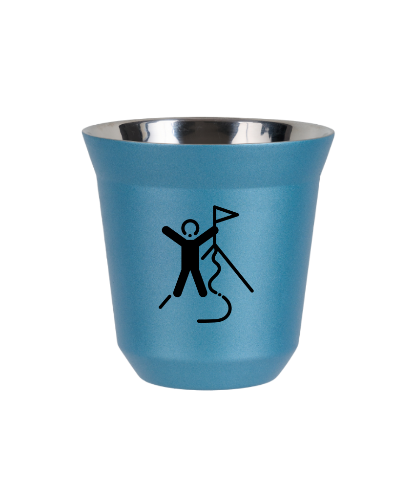 Tasse 240 ml BLEU CLAIR MÉTALLIQUE "Escalade 1" Tasse 240 ml BLEU CLAIR MÉTALLIQUE "Escalade 1"