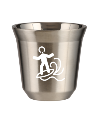 Tasse 80 ml ARGENT "Planche à voile (blanc)" Tasse 80 ml ARGENT "Planche à voile (blanc)"