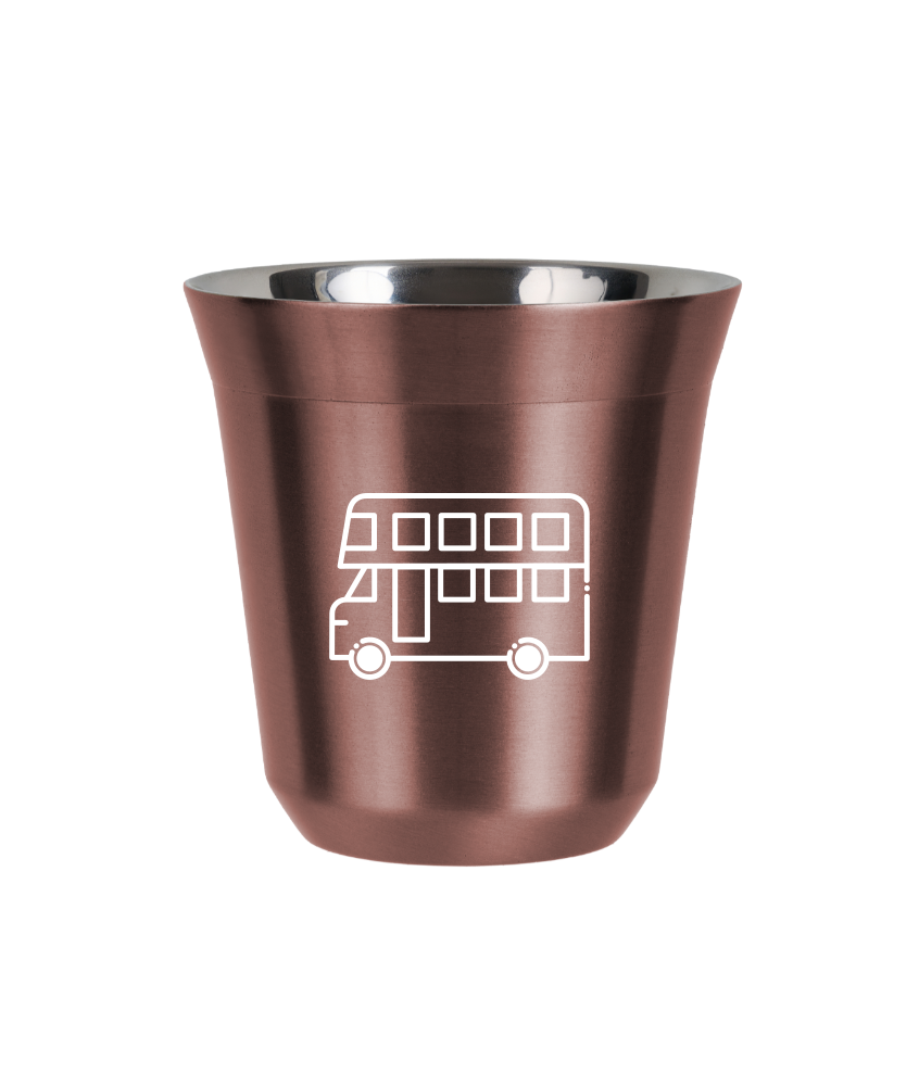 Tasse 240 ml OR ROSE "Bus (blanc)" Tasse 240 ml OR ROSE "Bus (blanc)"