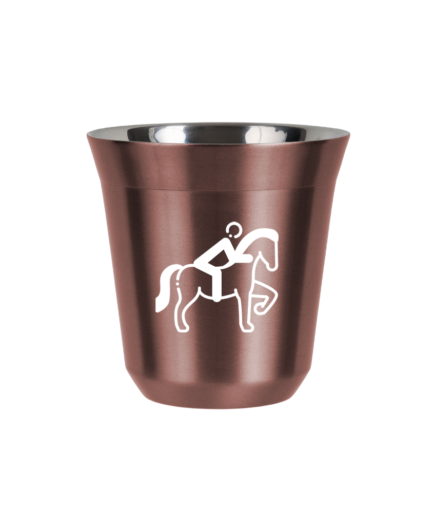 Tasse 240 ml OR ROSE "Équitation 2 (blanc)" Tasse 240 ml OR ROSE "Équitation 2 (blanc)"