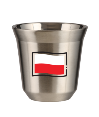 Tasse 80 ml ARGENT "Drapeau polonais" Tasse 80 ml ARGENT "Drapeau polonais"