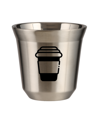 Tasse 80 ml ARGENT "Tasse (noir)" Tasse 80 ml ARGENT "Tasse (noir)"