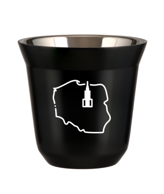 Tasse 80 ml NOIR "Pologne (blanc)" Tasse 80 ml NOIR "Pologne (blanc)"