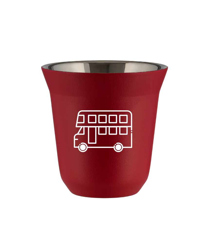 Tasse 240 ml ROUGE "Bus (blanc)" Tasse 240 ml ROUGE "Bus (blanc)"