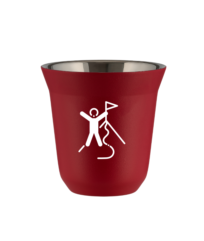 Tasse 240 ml ROUGE "Escalade 1 (blanc)" Tasse 240 ml ROUGE "Escalade 1 (blanc)"