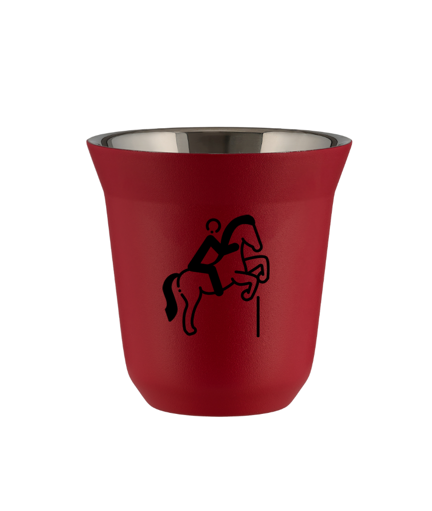 Tasse 240 ml ROUGE "Équitation 1 (noir)" Tasse 240 ml ROUGE "Équitation 1 (noir)"