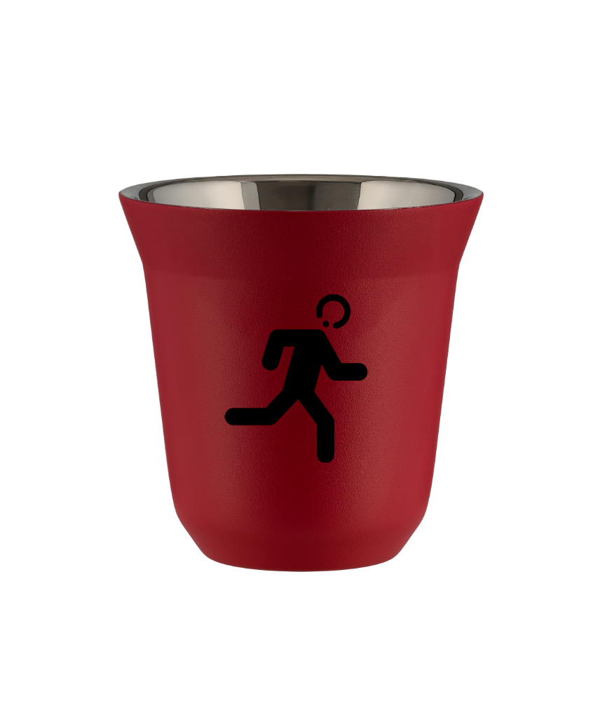 Tasse 240 ml ROUGE "Coureur (noir)" Tasse 240 ml ROUGE "Coureur (noir)"