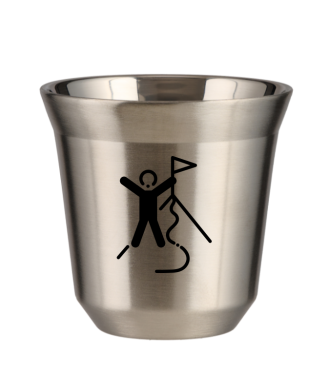 Tasse 80 ml ARGENT "Escalade 1" Tasse 80 ml ARGENT "Escalade 1"