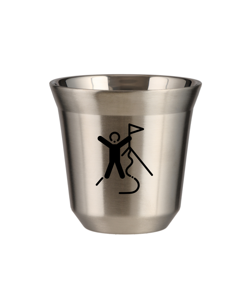 Tasse 80 ml ARGENT "Escalade 1"