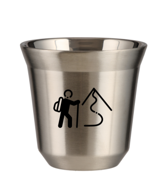 Tasse 80 ml ARGENT "Escalade 2" Tasse 80 ml ARGENT "Escalade 2"