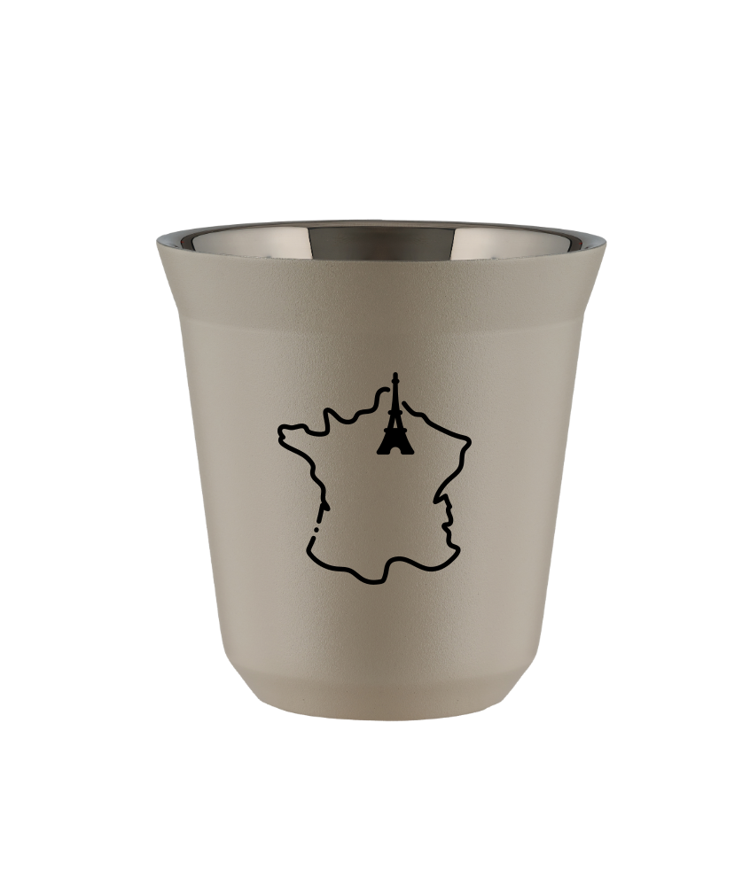 Tasse 240 ml BEIGE "France (noir)"