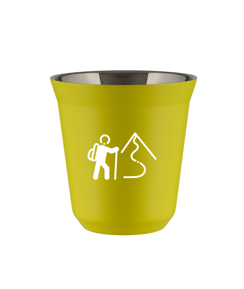 Tasse 240 ml JAUNE "Escalade 2 (blanc)"