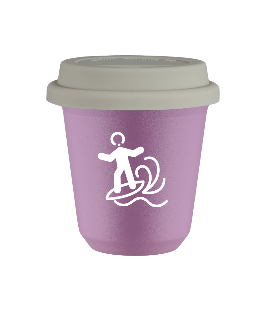 Tasse 240 ml LILAS "Planche à voile (blanc)", avec couvercle blanc Tasse 240 ml LILAS "Planche à voile (blanc)", avec couvercle blanc