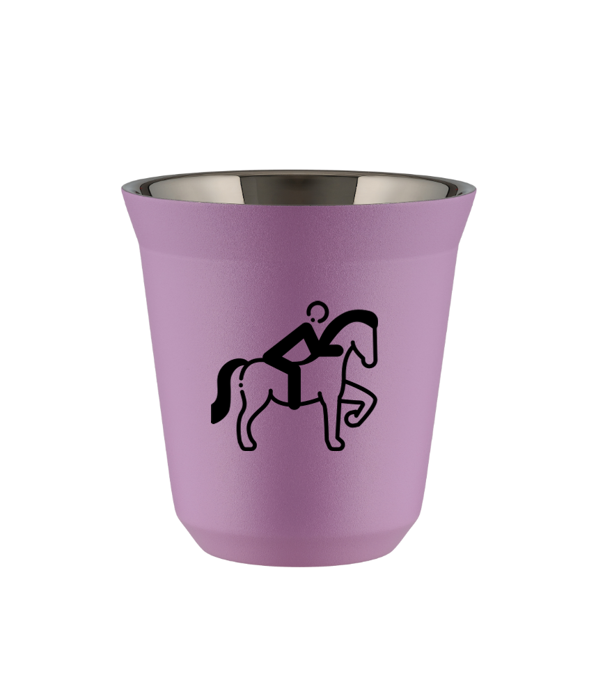 Tasse 240 ml LILAS "Équitation 2 (noir)"