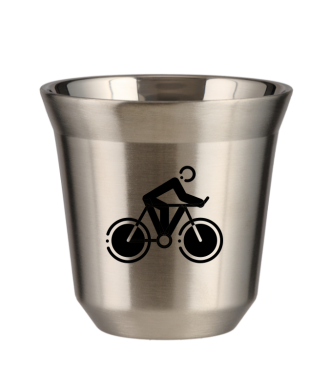 Tasse 80 ml ARGENT "Cyclisme 2" Tasse 80 ml ARGENT "Cyclisme 2"
