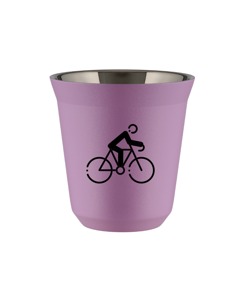 Tasse 240 ml LILAS "Cyclisme 3 (noir)"
