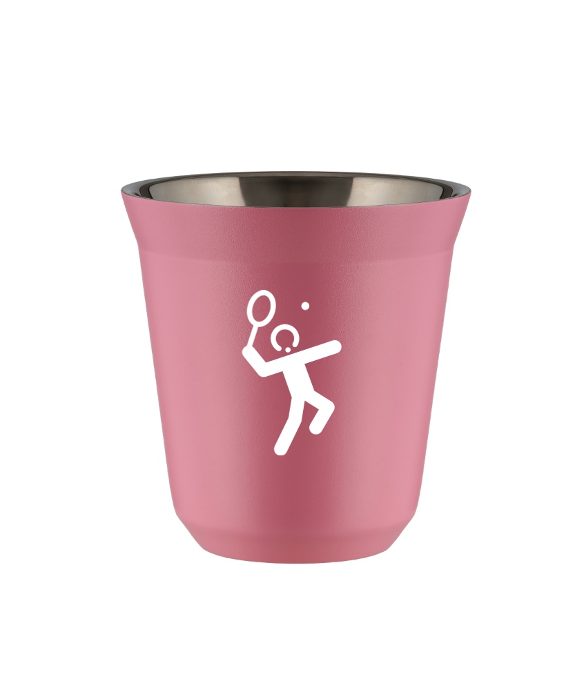 Tasse 240 ml ROSE "Tennis 2 (blanc)" Tasse 240 ml ROSE "Tennis 2 (blanc)"