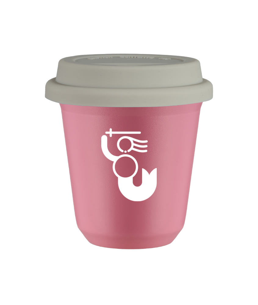 Tasse 240 ml ROSE "WARSZAWSKA SYRENKA (blanc)", avec couvercle blanc Tasse 240 ml ROSE "WARSZAWSKA SYRENKA (blanc)", avec couvercle blanc