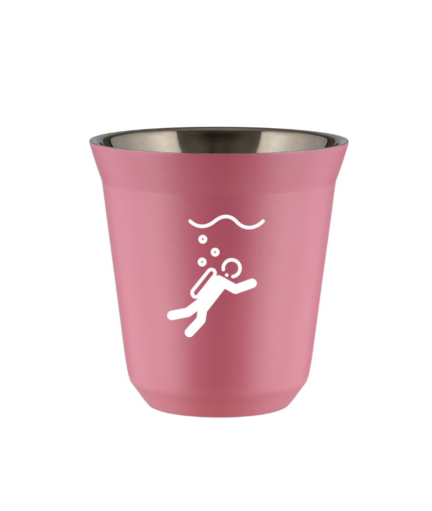 Tasse 240 ml ROSE "Plongée (blanc)" Tasse 240 ml ROSE "Plongée (blanc)"