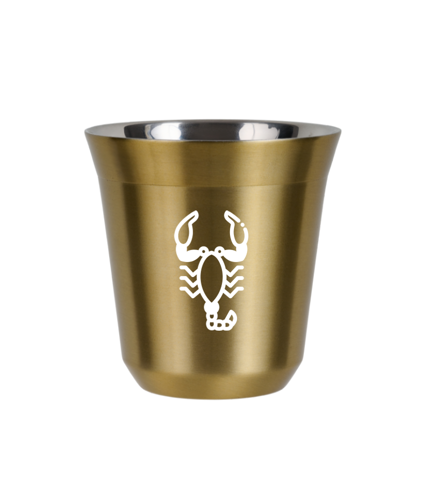 Tasse 80 ml OR "Scorpion (blanc)" Tasse 80 ml OR "Scorpion (blanc)"