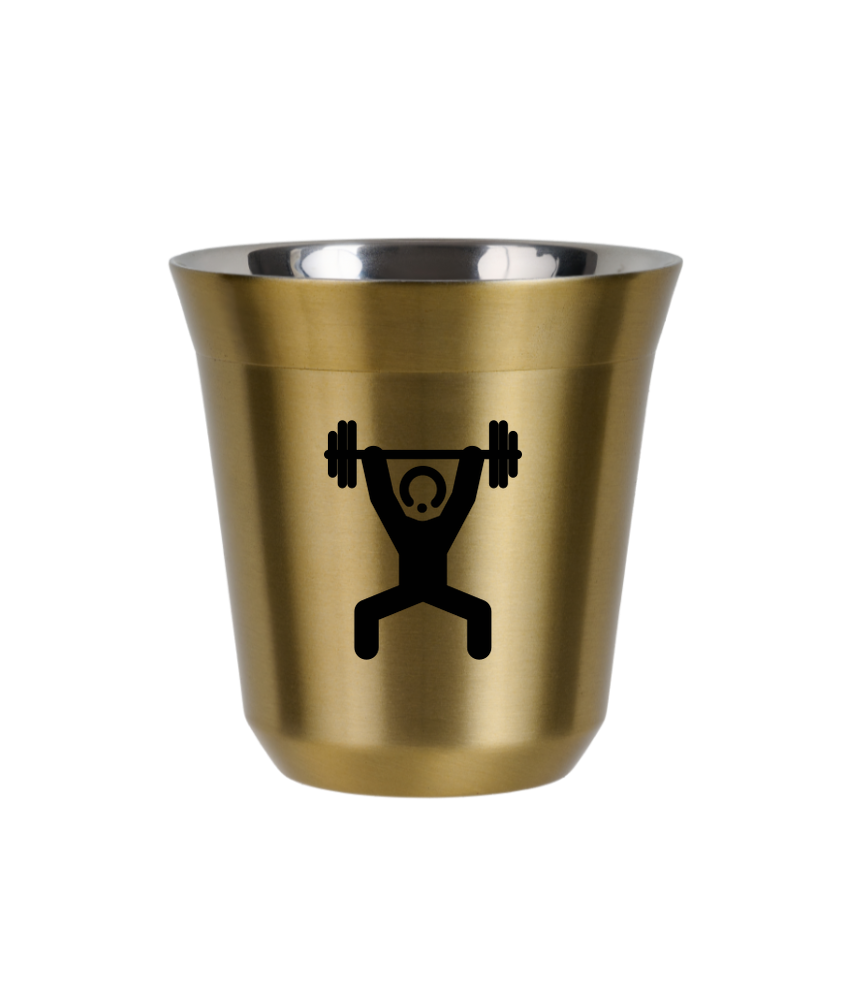 Tasse 80 ml OR "Homme fort 1" Tasse 80 ml OR "Homme fort 1"