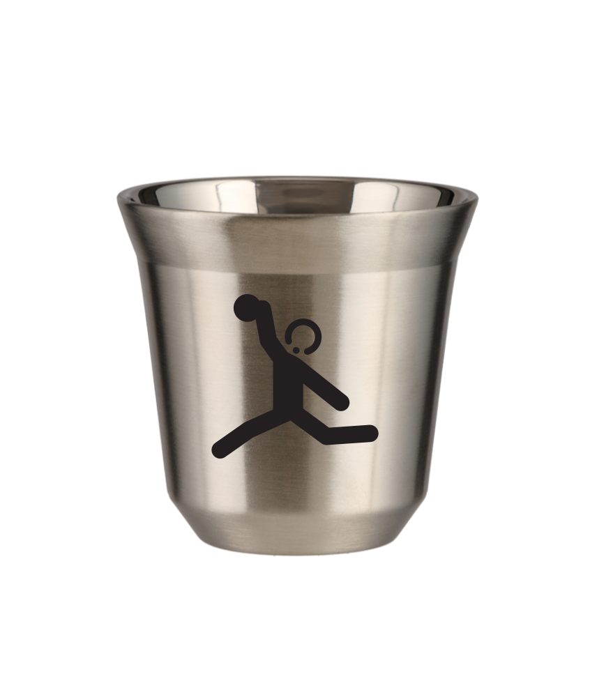 Tasse 80 ml ARGENT "Lancer du disque" Tasse 80 ml ARGENT "Lancer du disque"