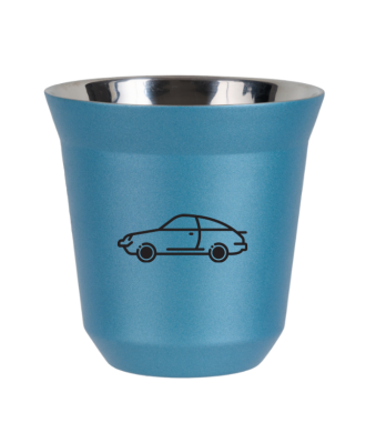 Tasse 80 ml BLEU CLAIR MÉTALLIQUE "Voiture" Tasse 80 ml BLEU CLAIR MÉTALLIQUE "Voiture"